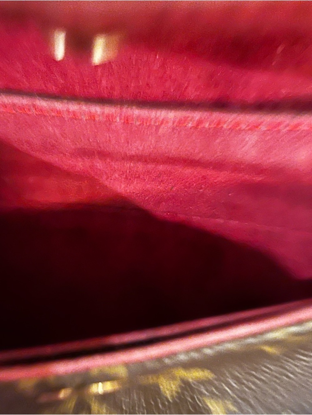 Louis Vuitton Monogram Canvas Shoulder Bag with Tan Straps - Picture 6 of 10